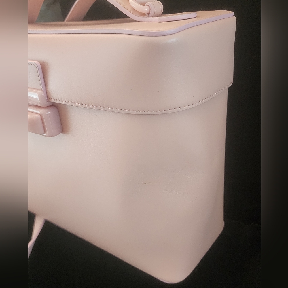NWOT Gia Borghini Leather Crossbody Blush Pink - Picture 9 of 9